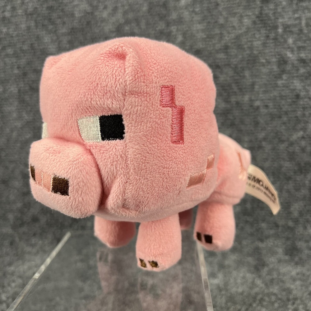 Jinx Pink Pig Minecraft Mojang 6" Plush Stuffed Animal Toy